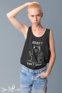 Débardeur Adopt Don't Shop by Pika Illustration